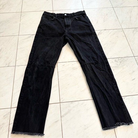 Celine Straight Leg Black Jeans - Picture 1 of 8